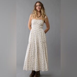 AE Smocked Bodice Midi Dress